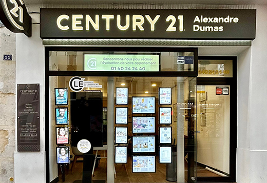 Agence immobili&egrave;re CENTURY 21 Alexandre Dumas &agrave; PARIS 75020